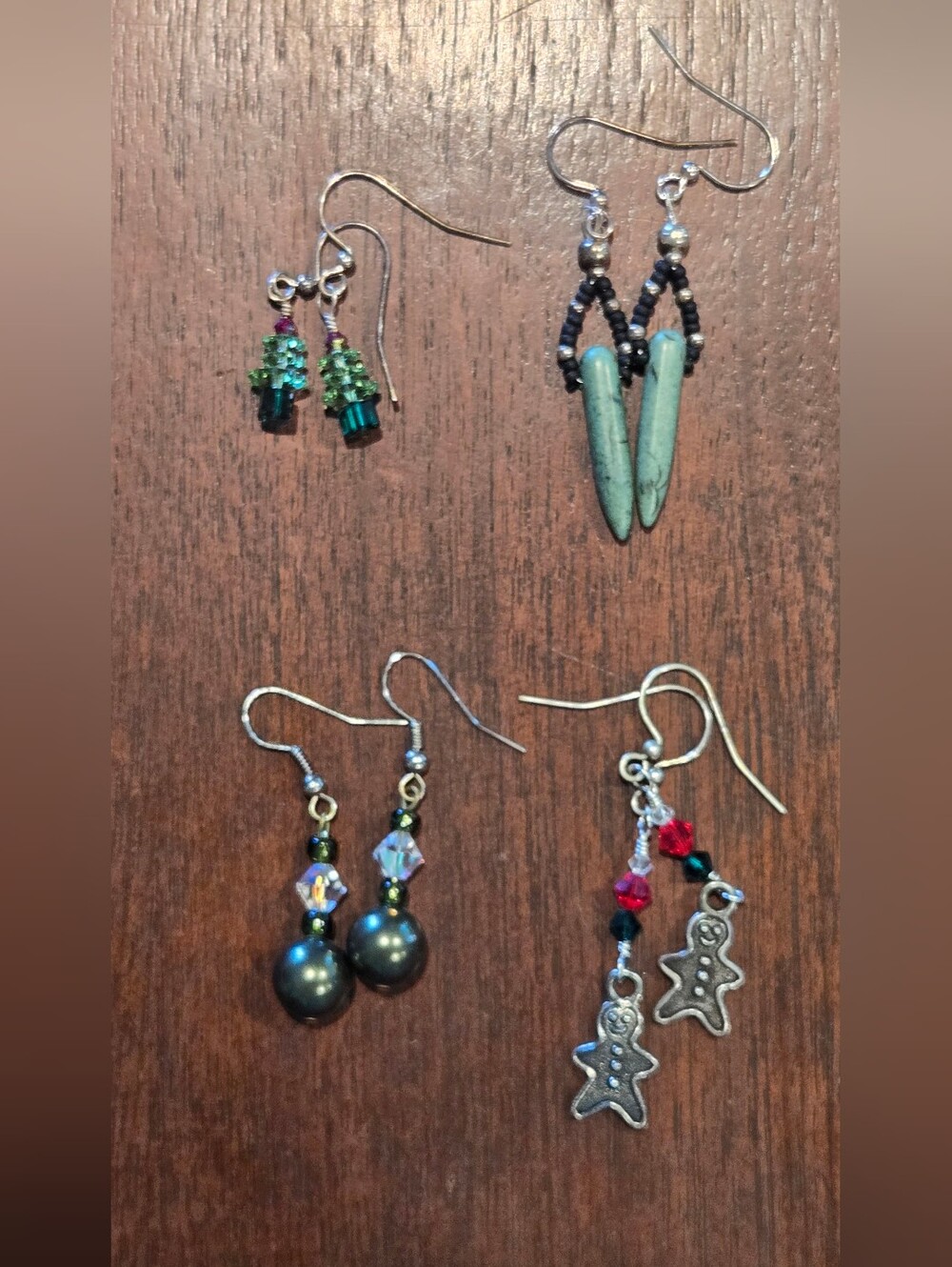 4 Sets Of Handmade Earings- Women Jewelry
